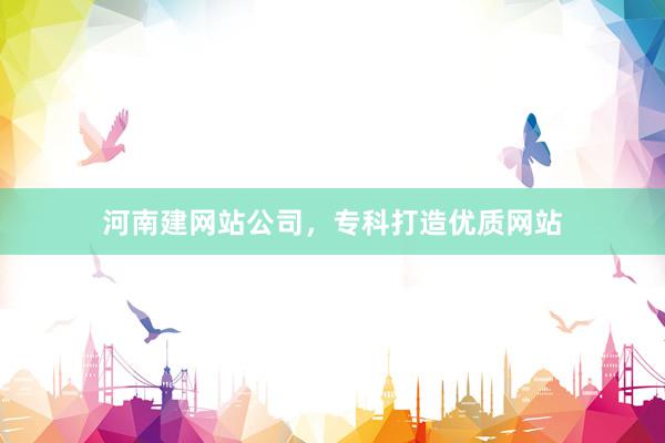 河南建网站公司，专科打造优质网站